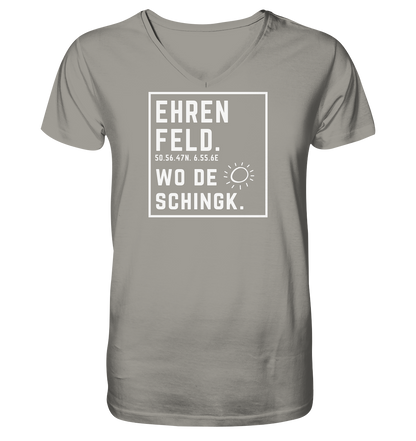 Wo de Sonn schingk - Ehrenfeld Druck - V-Neck Shirt