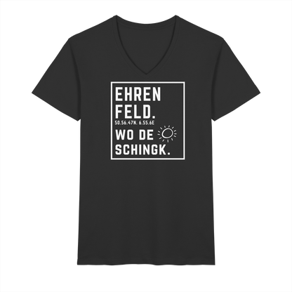 Wo de Sonn schingk - Ehrenfeld Druck - V-Neck Shirt