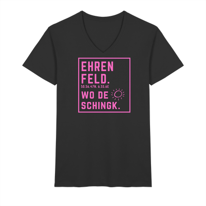 Wo de Sonn schingk - Ehrenfeld Druck   - V-Neck Shirt