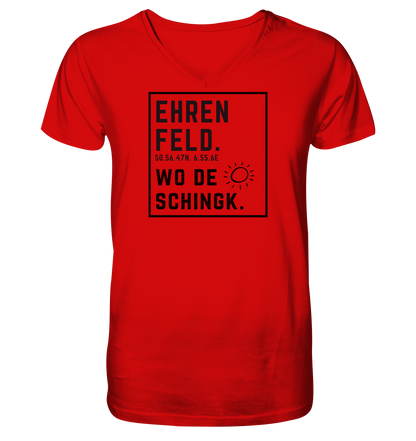 Wo de Sonn schingk - Ehrenfeld Druck  - V-Neck Shirt