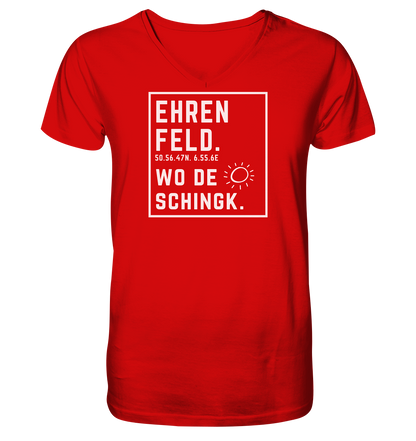 Wo de Sonn schingk - Ehrenfeld Druck - V-Neck Shirt