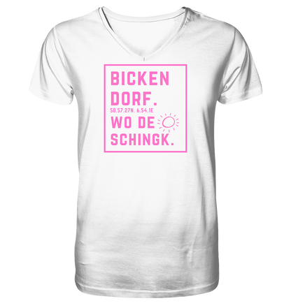Wo de Sonn schingk - Bickendorf Druck  - V-Neck Shirt
