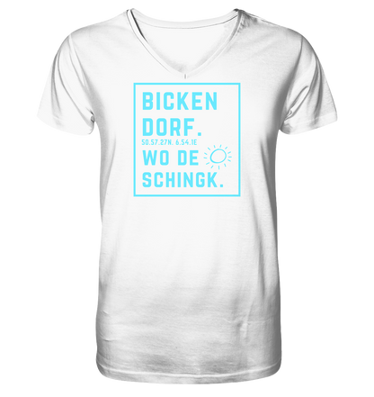 Wo de Sonn schingk - Bickendorf Druck - V-Neck Shirt