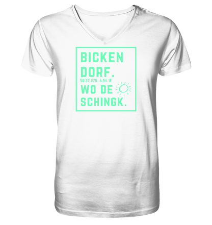Wo de Sonn schingk - Bickendorf Druck - V-Neck Shirt