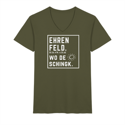 Wo de Sonn schingk - Ehrenfeld Druck - V-Neck Shirt