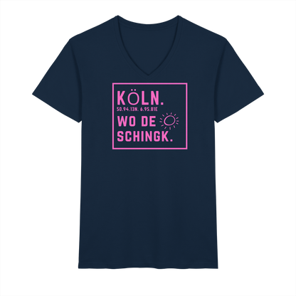 Wo de Sonn schingk - Köln Druck  - V-Neck Shirt