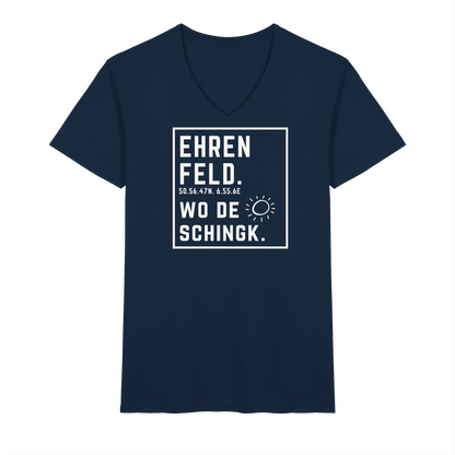 Wo de Sonn schingk - Ehrenfeld Druck - V-Neck Shirt