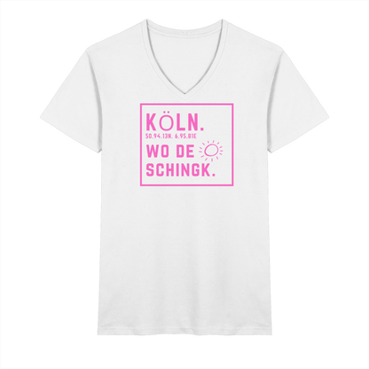 Wo de Sonn schingk - Köln Druck  - V-Neck Shirt