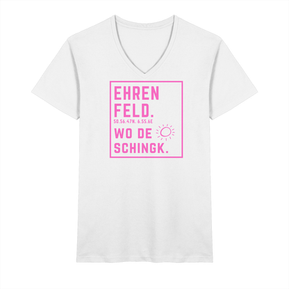 Wo de Sonn schingk - Ehrenfeld Druck   - V-Neck Shirt