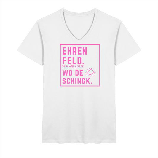 Wo de Sonn schingk - Ehrenfeld Druck   - V-Neck Shirt