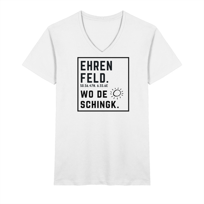Wo de Sonn schingk - Ehrenfeld Druck  - V-Neck Shirt