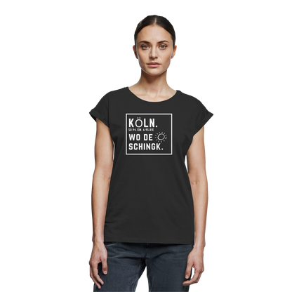 Wo de Sonn schingk - Köln Druck - Womens Extended Shoulder T-Shirt