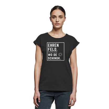 Wo de Sonn schingk - Ehrenfeld Druck - Womens Extended Shoulder T-Shirt