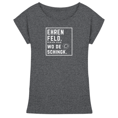Wo de Sonn schingk - Ehrenfeld Druck - Womens Extended Shoulder T-Shirt