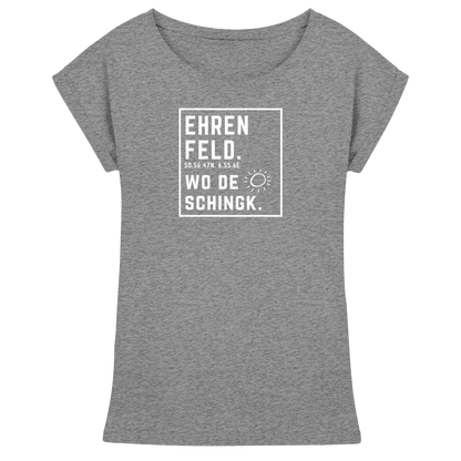 Wo de Sonn schingk - Ehrenfeld Druck - Womens Extended Shoulder T-Shirt