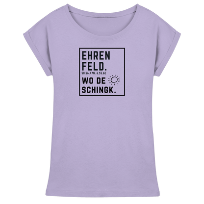 Wo de Sonn schingk - Ehrenfeld Druck  - Womens Extended Shoulder T-Shirt