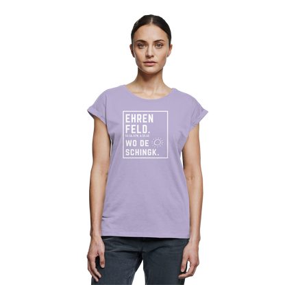 Wo de Sonn schingk - Ehrenfeld Druck - Womens Extended Shoulder T-Shirt
