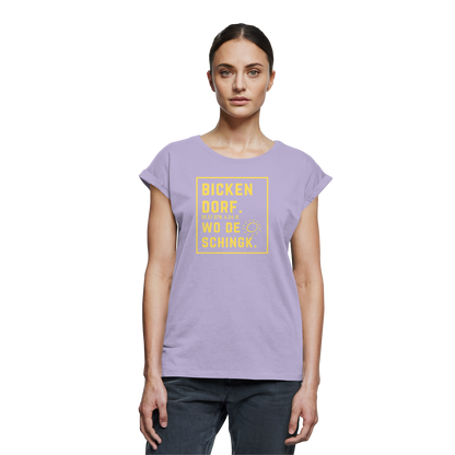 Wo de Sonn schingk - Bickendorf Druck - Womens Extended Shoulder T-Shirt