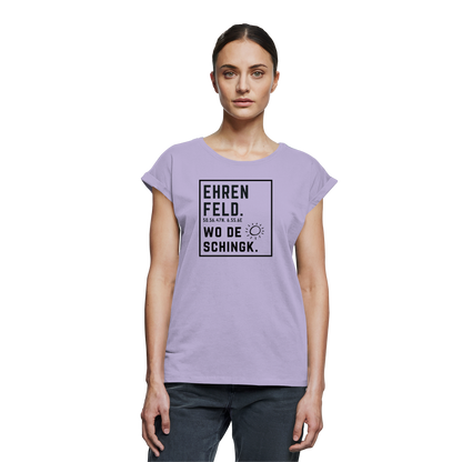 Wo de Sonn schingk - Ehrenfeld Druck  - Womens Extended Shoulder T-Shirt