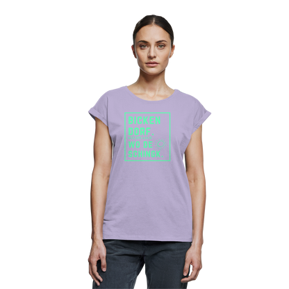 Wo de Sonn schingk - Bickendorf Druck - Womens Extended Shoulder T-Shirt