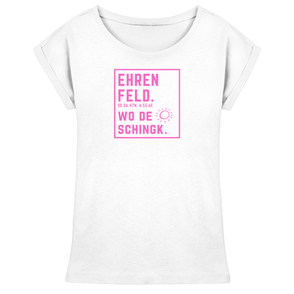 Wo de Sonn schingk - Ehrenfeld Druck   - Womens Extended Shoulder T-Shirt