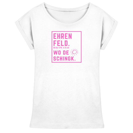 Wo de Sonn schingk - Ehrenfeld Druck   - Womens Extended Shoulder T-Shirt