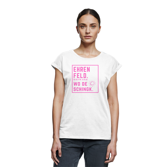 Wo de Sonn schingk - Ehrenfeld Druck   - Womens Extended Shoulder T-Shirt