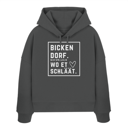 Bickendorf Hätz Druck - Womens Organic Boxcut Hoodie