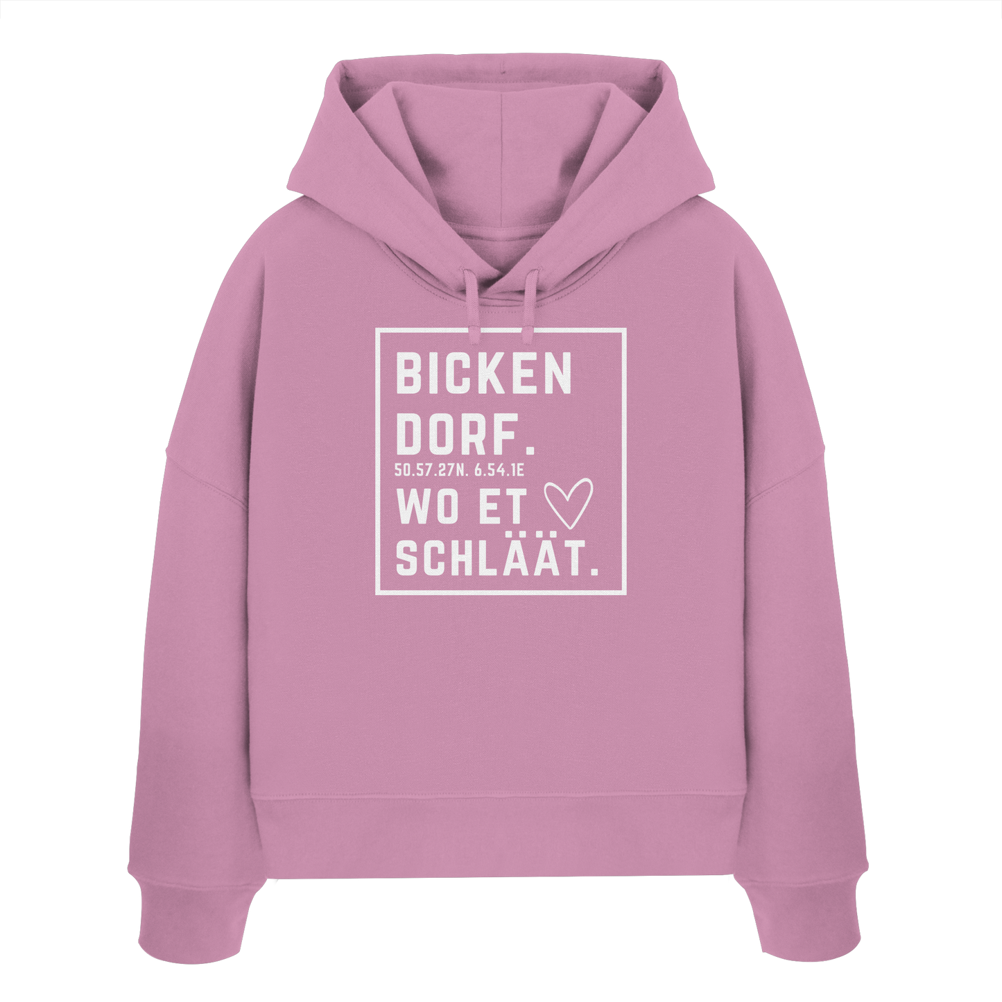 Bickendorf Hätz Druck - Womens Organic Boxcut Hoodie