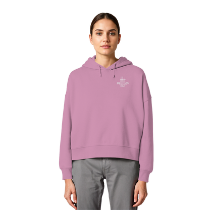 Köln Skyline Stick - Womens Organic Boxcut Hoodie