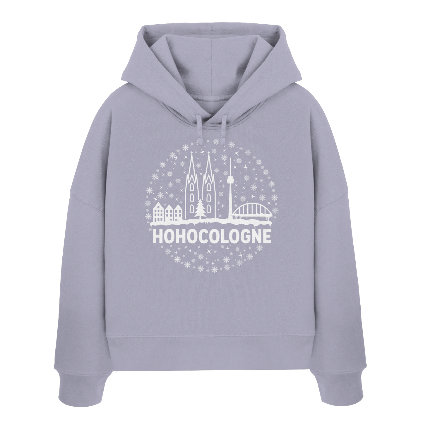 HOHOCologne Druck - Womens Organic Boxcut Hoodie
