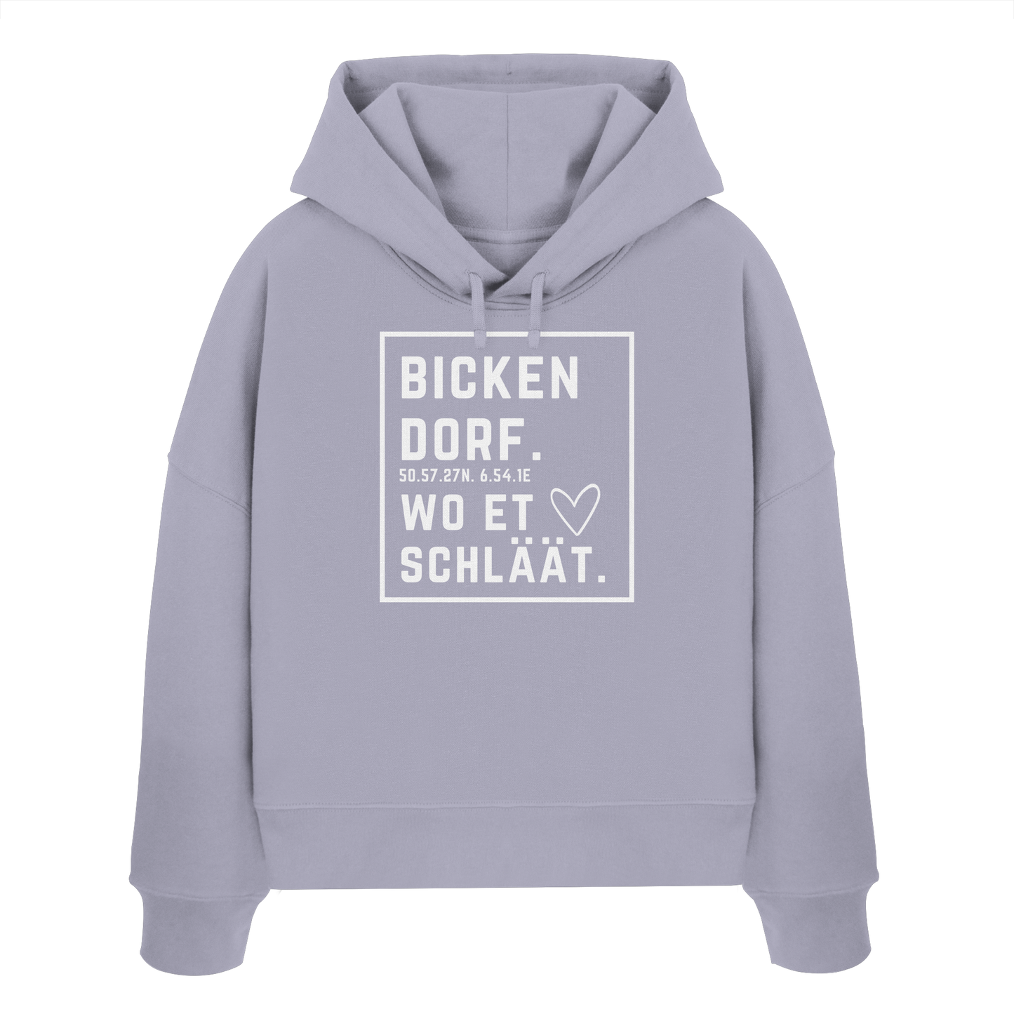 Bickendorf Hätz Druck - Womens Organic Boxcut Hoodie