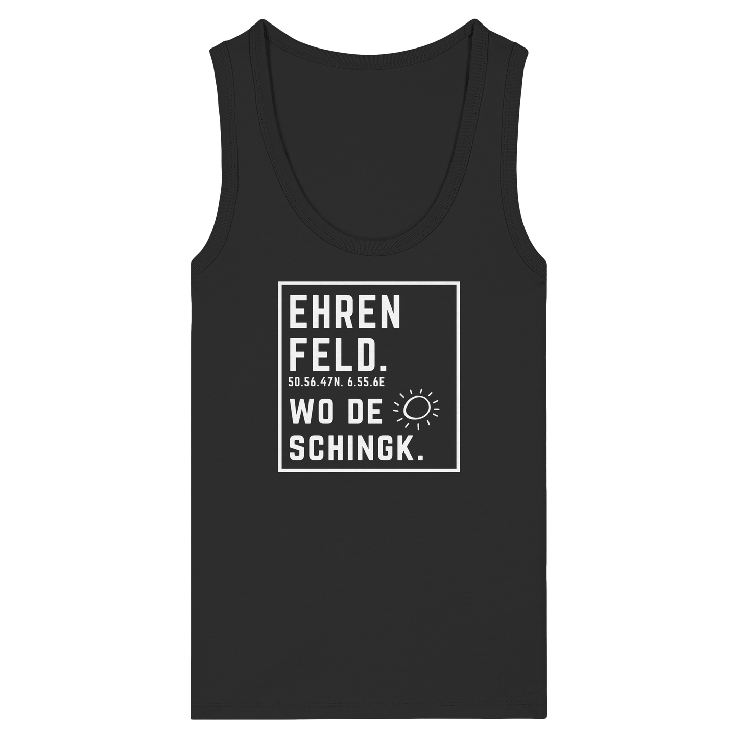 Wo de Sonn schingk - Ehrenfeld Druck - Womens Organic Fitted Tank Top