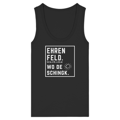 Wo de Sonn schingk - Ehrenfeld Druck - Womens Organic Fitted Tank Top