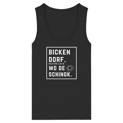 Wo de Sonn schingk - Bickendorf Druck - Womens Organic Fitted Tank Top