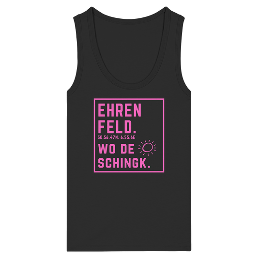 Wo de Sonn schingk - Ehrenfeld Druck   - Womens Organic Fitted Tank Top