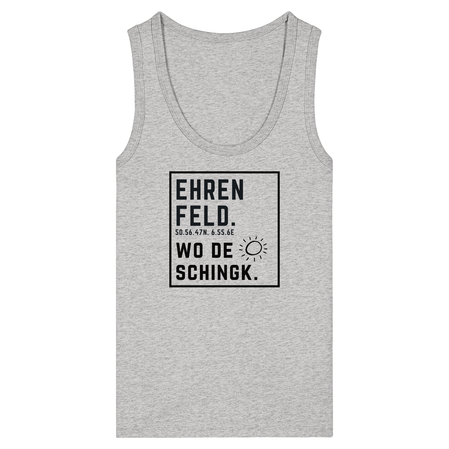 Wo de Sonn schingk - Ehrenfeld Druck  - Womens Organic Fitted Tank Top