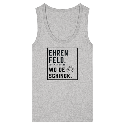 Wo de Sonn schingk - Ehrenfeld Druck  - Womens Organic Fitted Tank Top