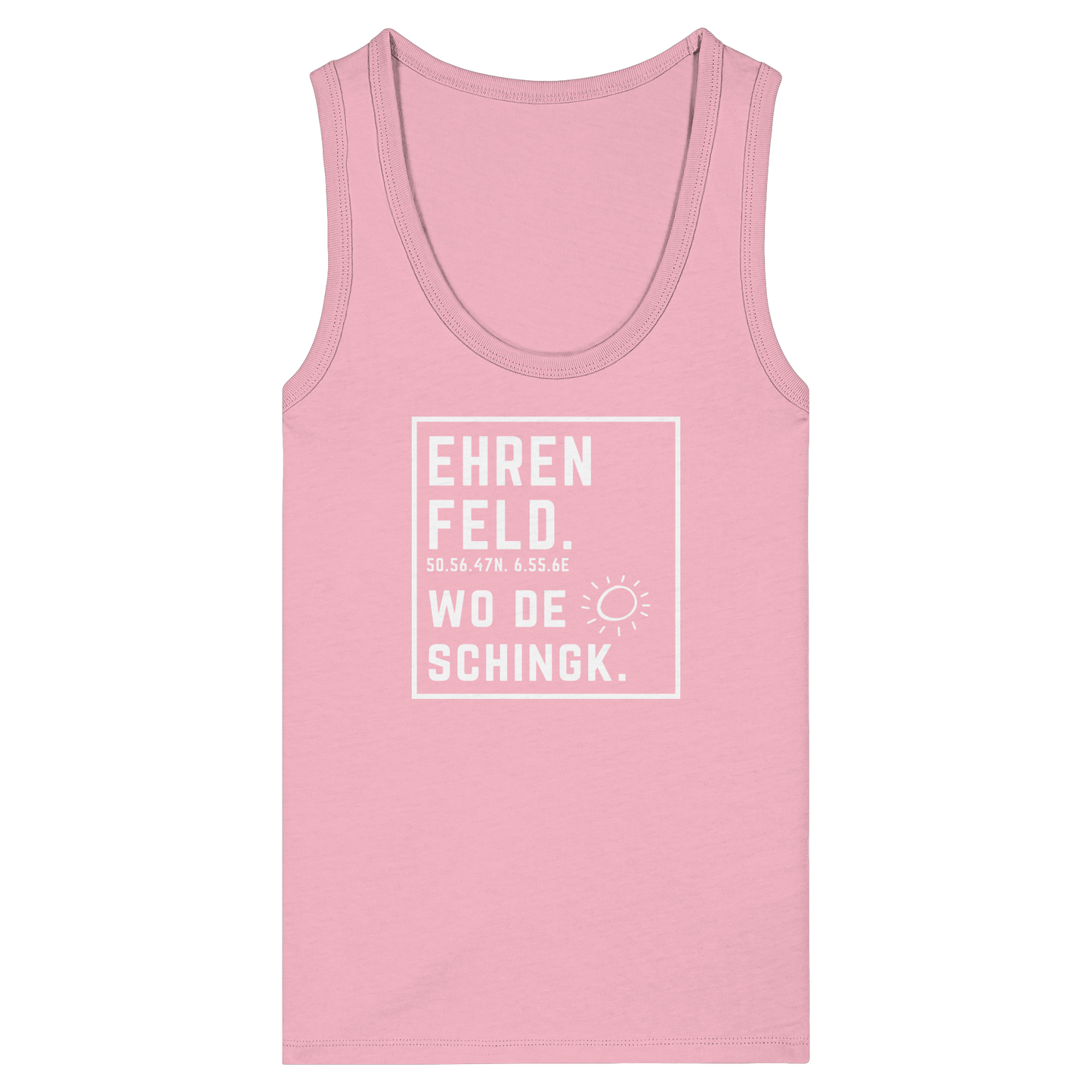 Wo de Sonn schingk - Ehrenfeld Druck - Womens Organic Fitted Tank Top