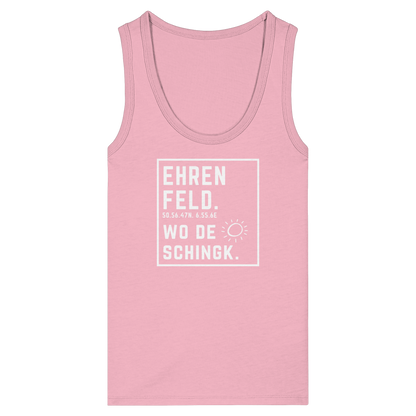 Wo de Sonn schingk - Ehrenfeld Druck - Womens Organic Fitted Tank Top