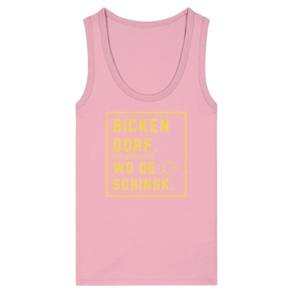 Wo de Sonn schingk - Bickendorf Druck - Womens Organic Fitted Tank Top