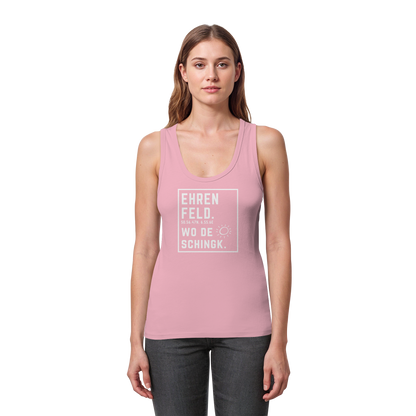 Wo de Sonn schingk - Ehrenfeld Druck - Womens Organic Fitted Tank Top