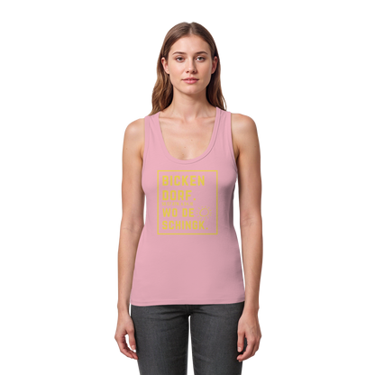Wo de Sonn schingk - Bickendorf Druck - Womens Organic Fitted Tank Top