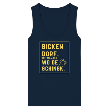Wo de Sonn schingk - Bickendorf Druck - Womens Organic Fitted Tank Top