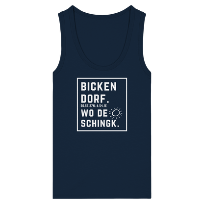 Wo de Sonn schingk - Bickendorf Druck - Womens Organic Fitted Tank Top