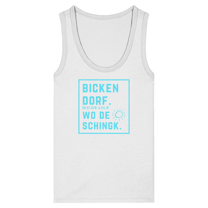 Wo de Sonn schingk - Bickendorf Druck - Womens Organic Fitted Tank Top