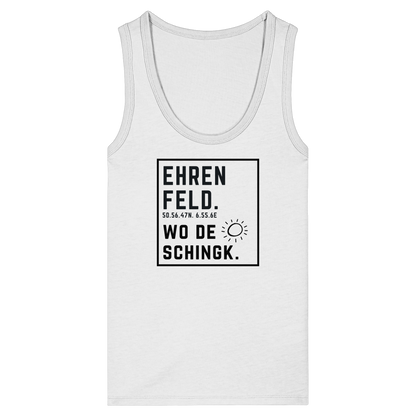 Wo de Sonn schingk - Ehrenfeld Druck  - Womens Organic Fitted Tank Top