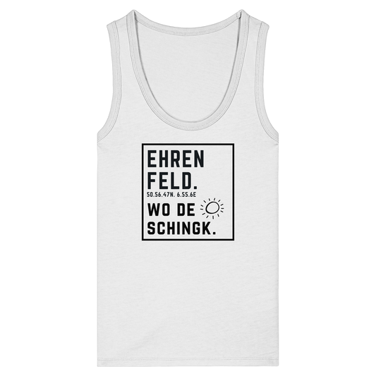 Wo de Sonn schingk - Ehrenfeld Druck  - Womens Organic Fitted Tank Top