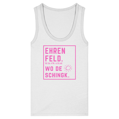 Wo de Sonn schingk - Ehrenfeld Druck   - Womens Organic Fitted Tank Top