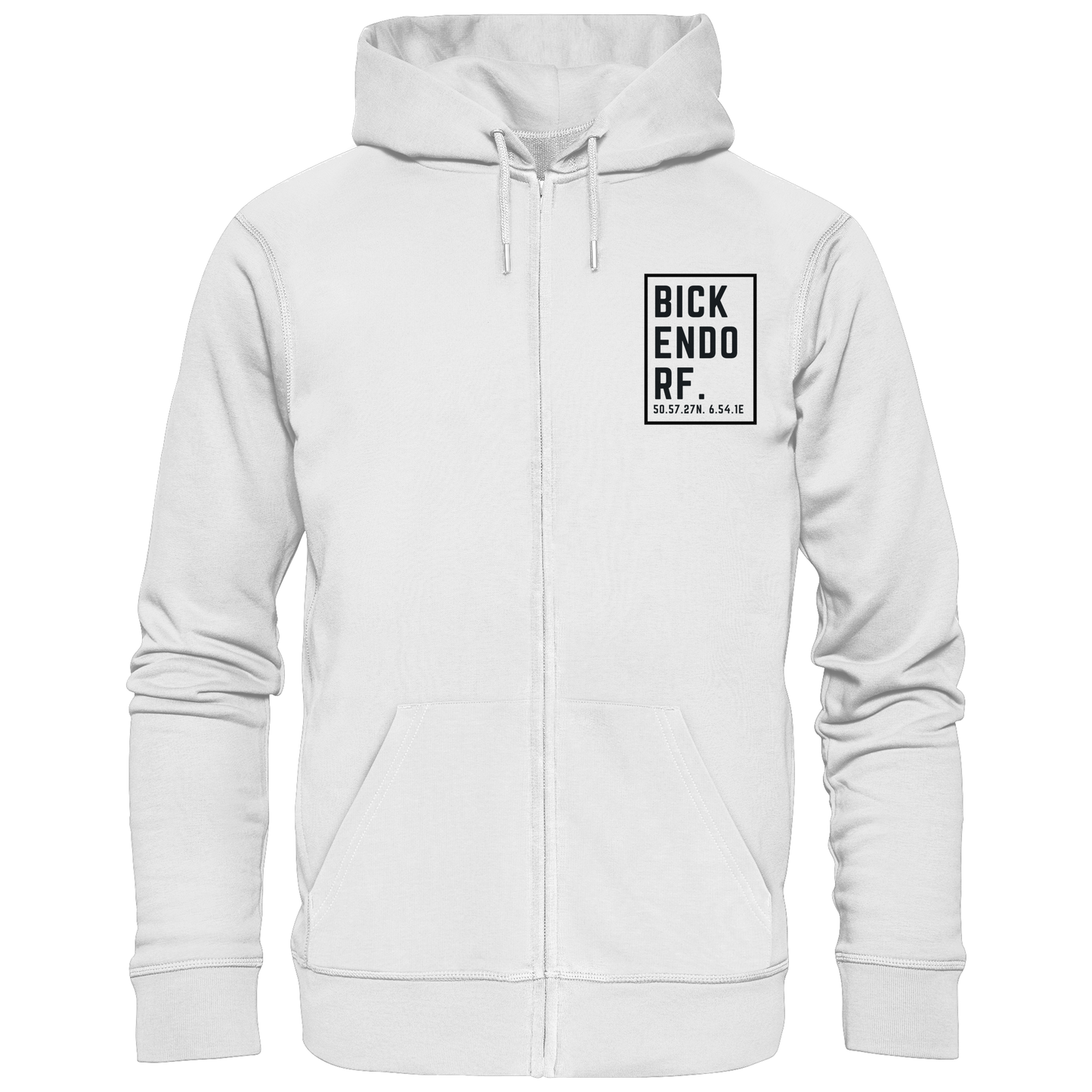 Bickendorf Koordinaten (kleiner Druck auf der Brust) - Zipper